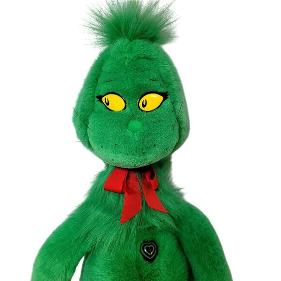 VTG Dr Seuss The GRINCH Plush 1997 Macys Christmas Stuffed Animal Large Book - Picture 2 of 14